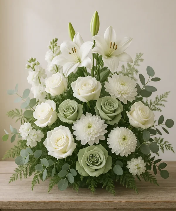 Sympathy florals by The Enchanted Florist Co., Hamilton Ontario